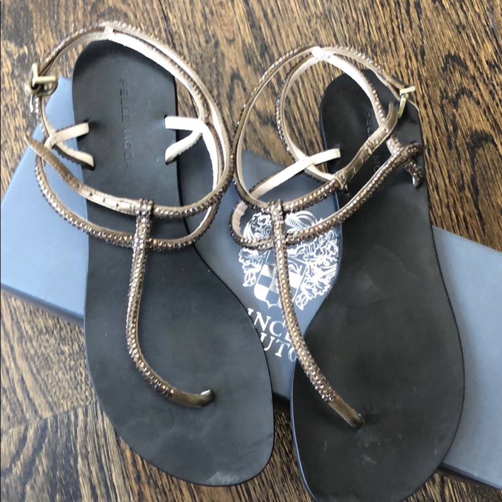 Vince Camuto bling sandals with crystals